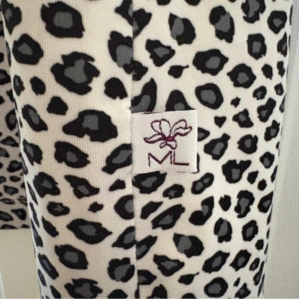 Maggie Lane Golf Skort Leopard Print Size XL Stretchy